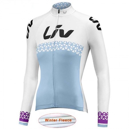 Maillot vélo 2018 CCC Liv Femme Hiver Thermal Fleece N002